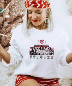 Central Catholic football 2023 Division III Champions back 2 back shirt
