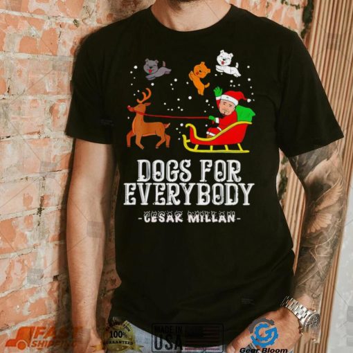 Cesar Millan dog for everybody paw Merry Christmas shirt