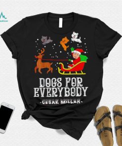 Cesar Millan dog for everybody paw Merry Christmas shirt