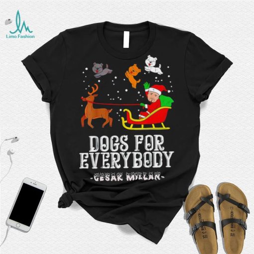 Cesar Millan dog for everybody paw Merry Christmas shirt