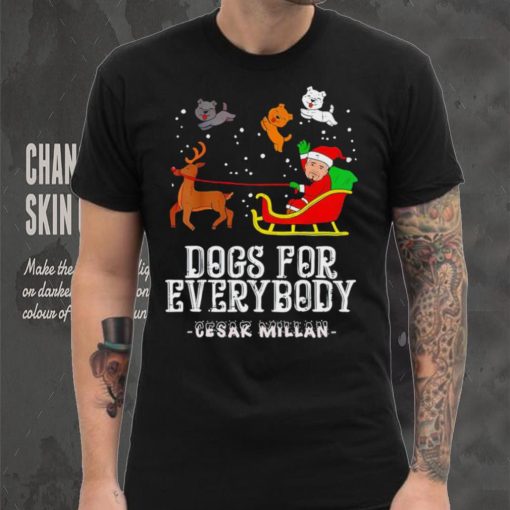 Cesar Millan dog for everybody paw Merry Christmas shirt