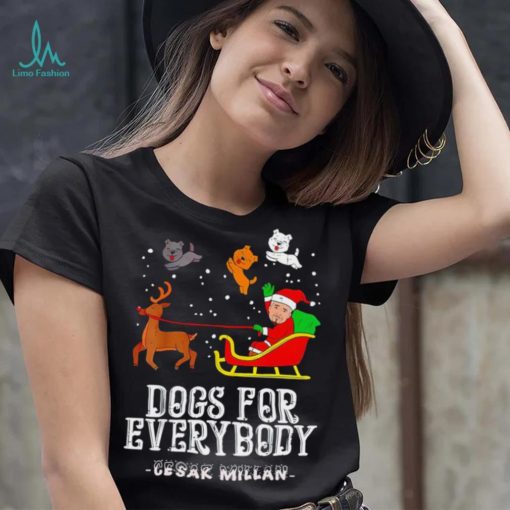 Cesar Millan dog for everybody paw Merry Christmas shirt