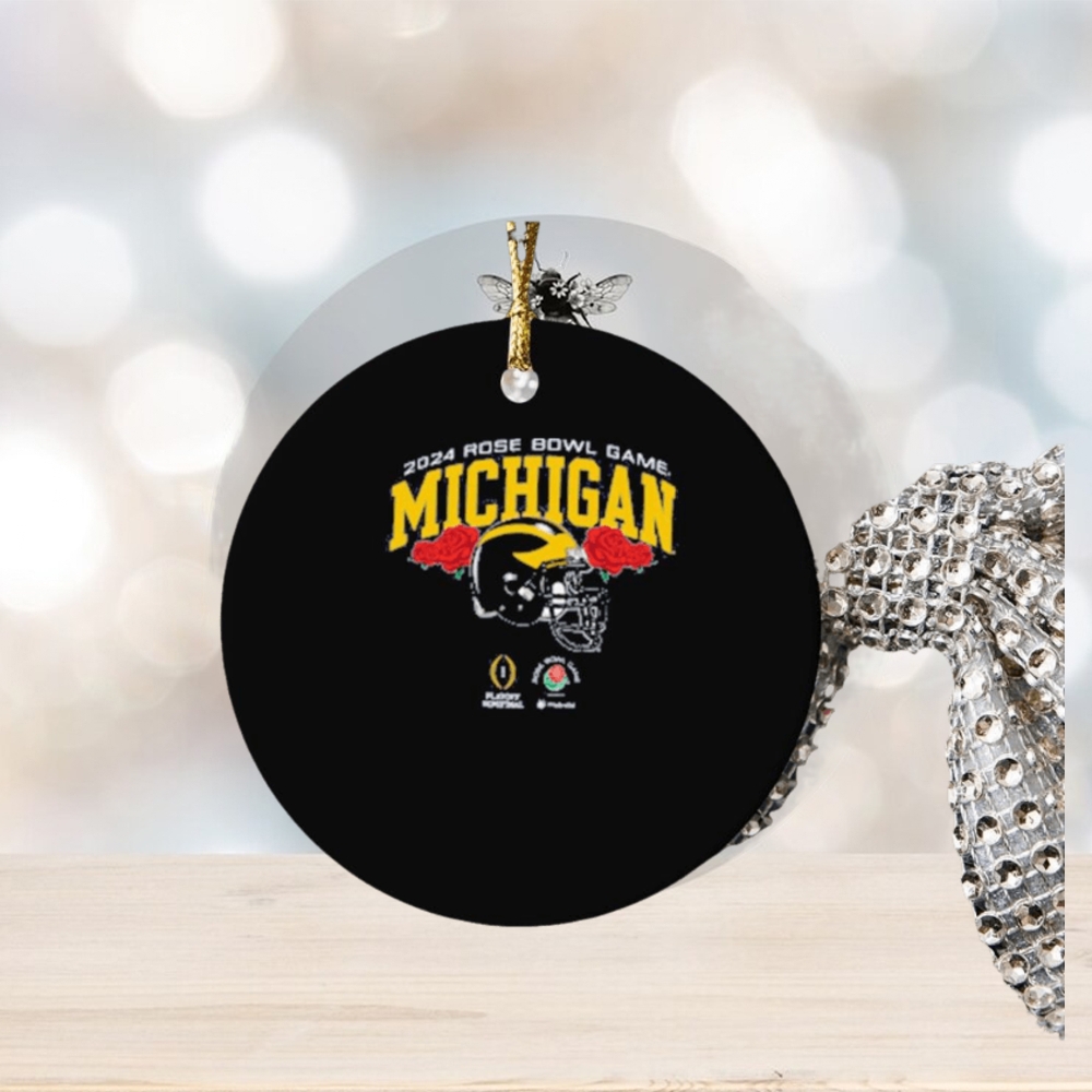 Champion University of Michigan Football Youth College Football Playoff 2024 Rose Bowl Game Ornament