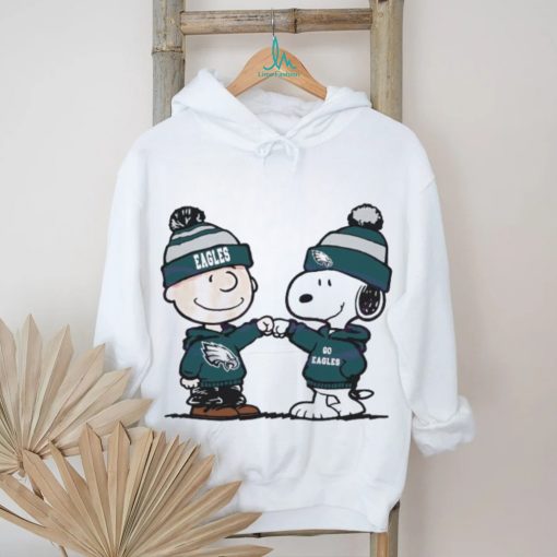 Charlie Brown And Snoopy NFL Philadelphia Eagles Football Go Eagles Cartoon Sweatshirt