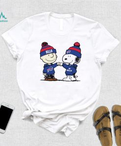 Charlie Brown and Snoopy NFL Buffalo Bills football go Bills cartoon shirt