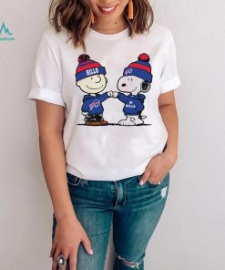 Charlie Brown and Snoopy NFL Buffalo Bills football go Bills cartoon shirt