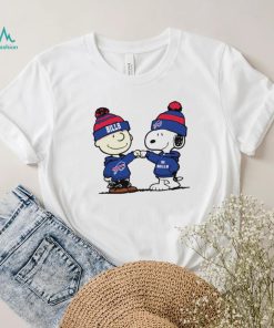 Charlie Brown and Snoopy NFL Buffalo Bills football go Bills cartoon shirt