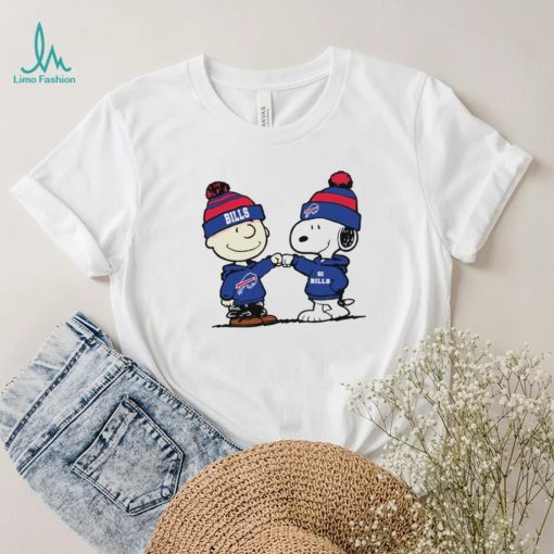 Charlie Brown and Snoopy NFL Buffalo Bills football go Bills cartoon shirt