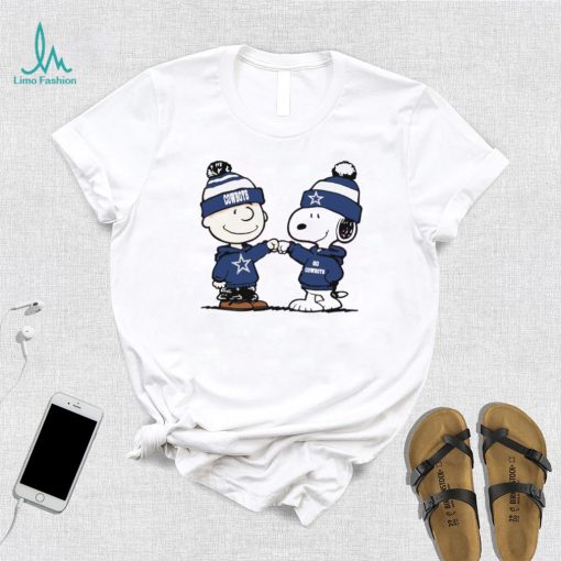 Charlie Brown and Snoopy NFL Dallas Cowboys football go Cowboys cartoon shirt