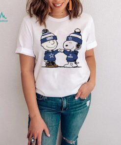 Charlie Brown and Snoopy NFL Dallas Cowboys football go Cowboys cartoon shirt
