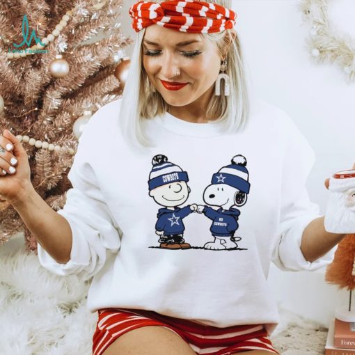 Charlie Brown and Snoopy NFL Dallas Cowboys football go Cowboys cartoon shirt