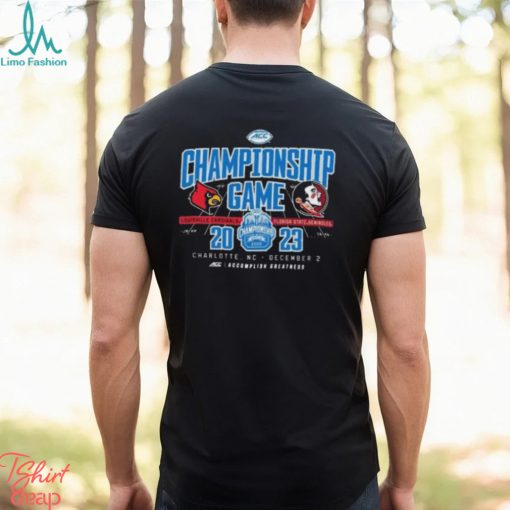 Charlotte NC 2023 Atlantic Coast Conference Championship Louisville Cardinals vs Florida State Seminoles T Shirt Hoodie