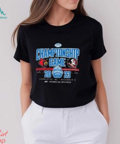 Charlotte NC 2023 Atlantic Coast Conference Championship Louisville Cardinals vs Florida State Seminoles T Shirt Hoodie