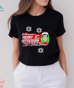 Chase Elliott wishing you a Merry Offseason and a Happy Christmas t shirt