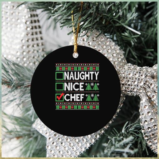 Chef Claus Christmas Ugly Sweater Chef Xmas Outfit 2022 Ornament Christmas