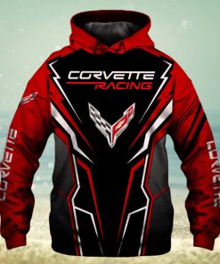 Chevrolet Corvette Racing Red Black Pullover Hoodie