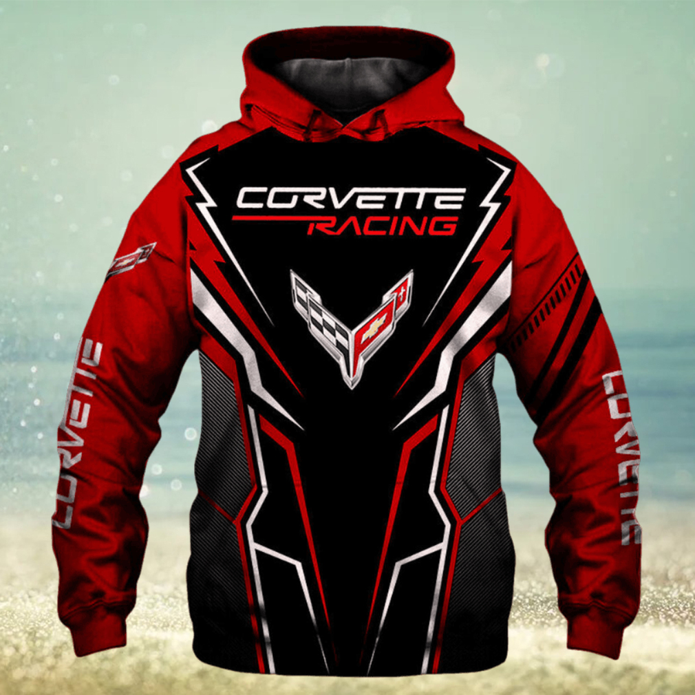 Chevrolet Corvette Racing Red Black Pullover Hoodie Chevrolet Corvette Racing Red Black Pullover Hoodie