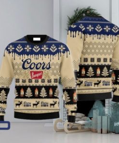 Chevron Pattern Coors Banquet Christmas Ugly Christmas Sweater, Gift for Christmas Holiday