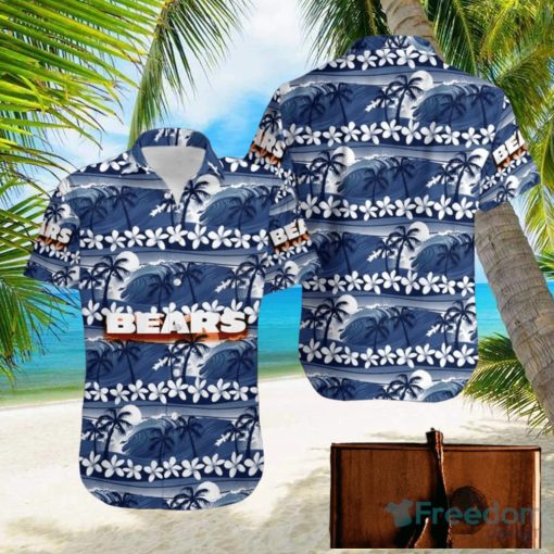 Chicago Bears Coconut Tree Pattern Hawaiian Shirt For Men Women