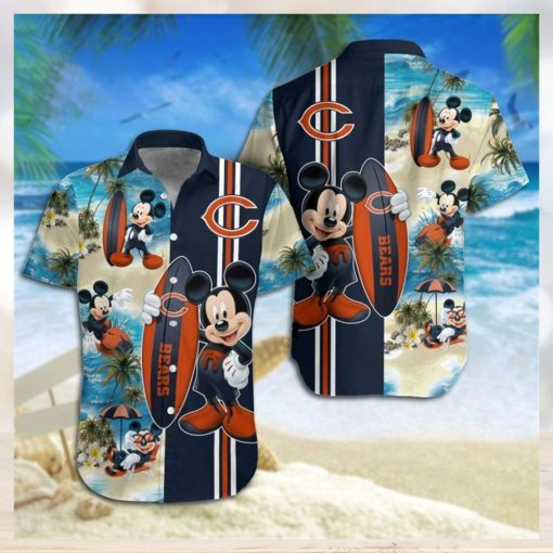 Chicago Bears Mickey Mouse Hawaiian Shirt