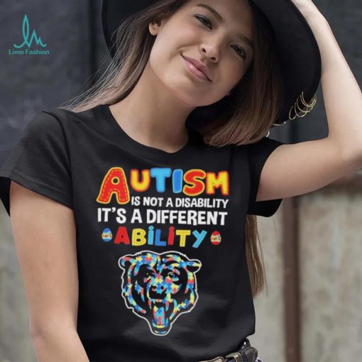 Chicago Bears NFL Autism Is Not A Disability 2024 Shirt