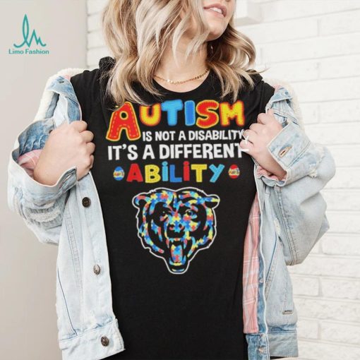 Chicago Bears NFL Autism Is Not A Disability 2024 Shirt