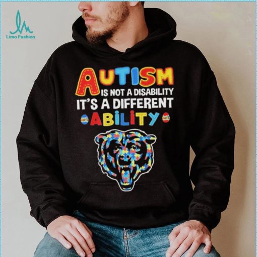 Chicago Bears NFL Autism Is Not A Disability 2024 Shirt