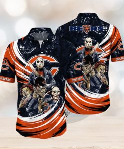 Chicago Bears NFL Halloween Horror Movies Hawaiian Shirts For Men And Women