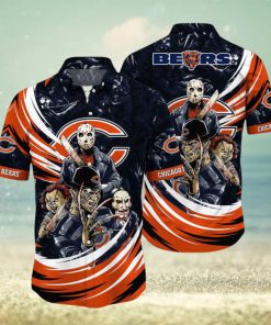 Chicago Bears NFL Halloween Horror Movies Hawaiian Shirts For Men And Women