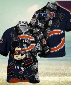 Chicago Bears NFL Summer Hawaii Shirt Mickey And Floral Pattern For Sports Fans