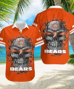 Chicago Bears Skull 3D Hawaiian Shirt Summer Collection