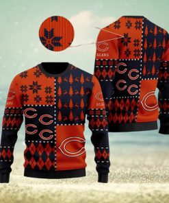 Chicago Bears Ugly Sweater Vintage Xmas 3D Ugly Christmas Sweater 3D Printed Men And Women Holiday Gift