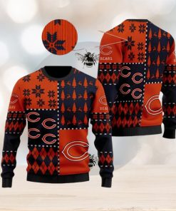 Chicago Bears Ugly Sweater Vintage Xmas 3D Ugly Christmas Sweater 3D Printed Men And Women Holiday Gift