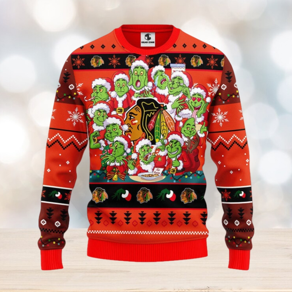 Blackhawks ugly clearance sweater