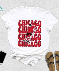Chicago Blackhawks NHL ice hockey player cartoon shirt