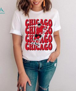 Chicago Blackhawks NHL ice hockey player cartoon shirt