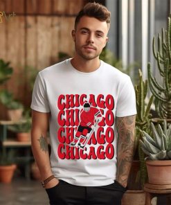 Chicago Blackhawks NHL ice hockey player cartoon shirt