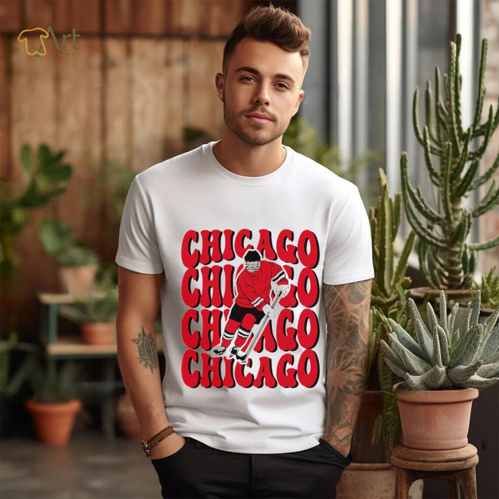 Chicago Blackhawks NHL ice hockey player cartoon shirt Chicago Blackhawks NHL ice hockey player cartoon shirt