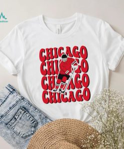 Chicago Blackhawks NHL ice hockey player cartoon shirt