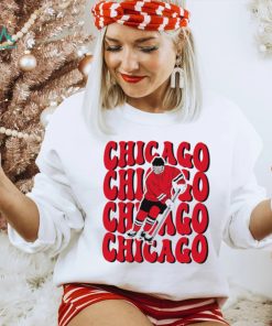 Chicago Blackhawks NHL ice hockey player cartoon shirt