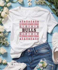 Chicago Bulls Holiday Christmas Tree T Shirt