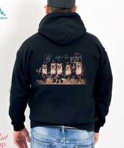 Chicago Bulls Legend Line Up Dennis Rodman Michael Jordan Scottie Pippen Signature Nba T shirt