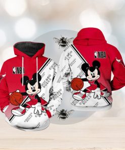 Chicago Bulls NBA Mickey 3D Printed Hoodie