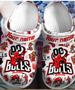 Chicago Bulls NBA Sport Crocs Clogs Shoes