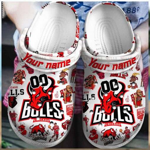 Chicago Bulls NBA Sport Crocs Clogs Shoes