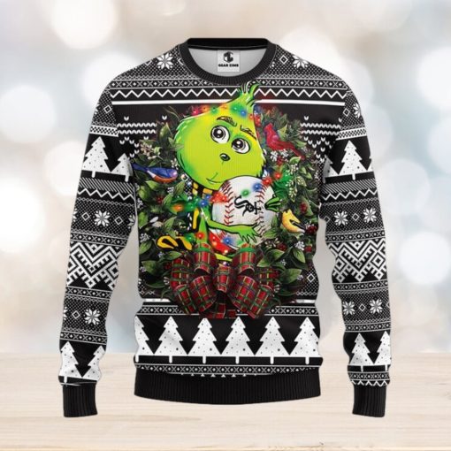 Chicago White Sox Grinch Hug Christmas Ugly Sweater