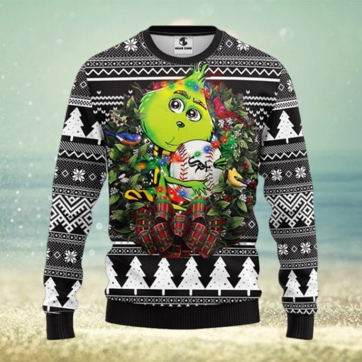 Chicago White Sox Grinch Hug Christmas Ugly Sweater