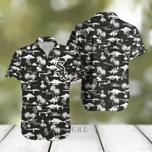 Chicago White Sox MLB Coconut Pattern Black Beach Lover Gift Aloha Hawaiian Shirt