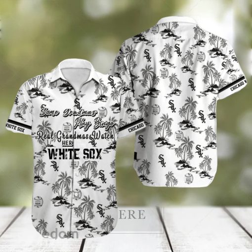 Chicago White Sox MLB Coconut Pattern White Beach Lover Gift Aloha Hawaiian Shirt