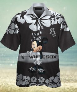 Chicago White Sox Minnie Mouse Short Sleeve Button Up Tropical Hawaiian Shirt